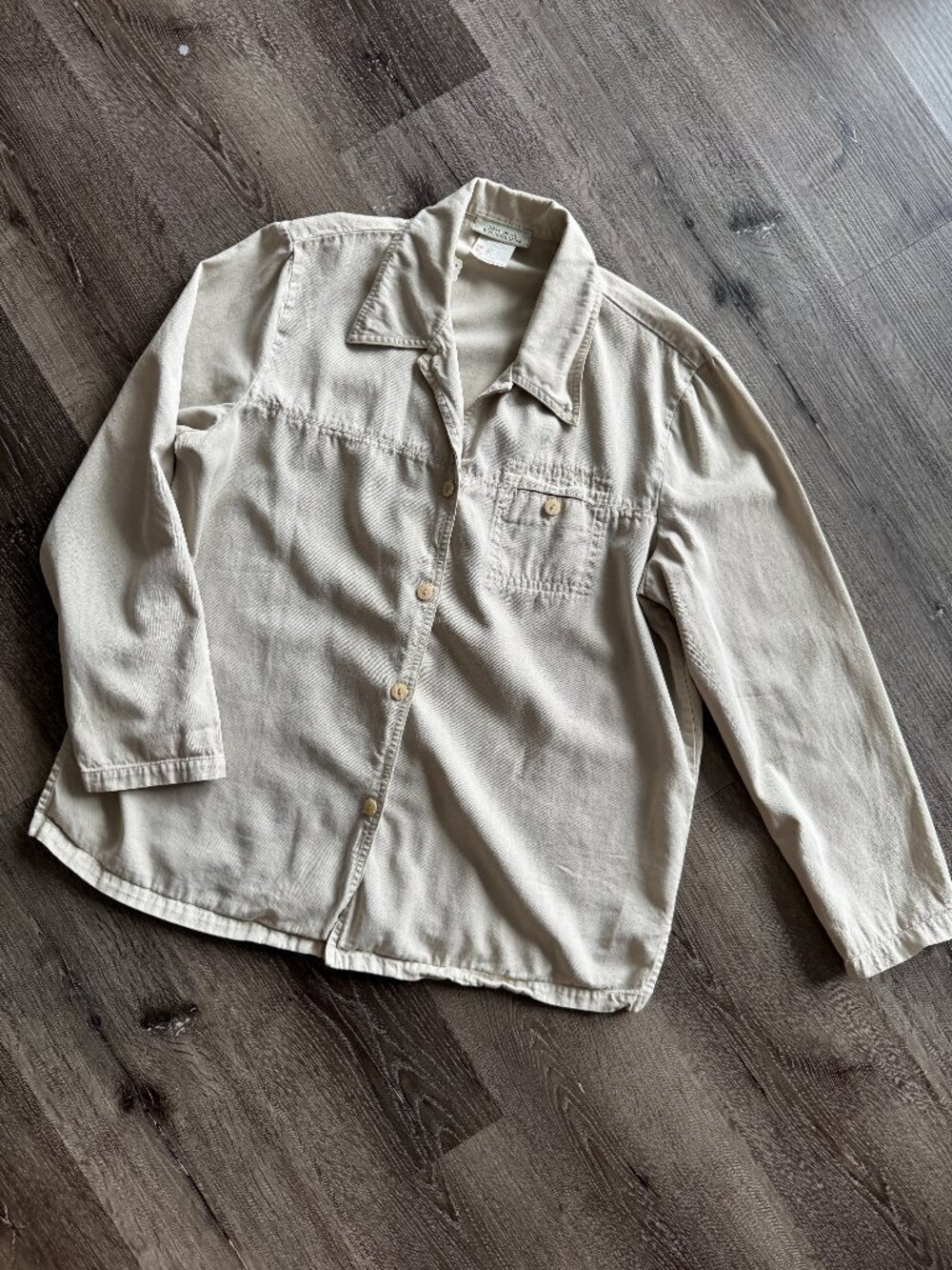 Vintage 90s Natural Expressions Tencel Cotton Utility Shirt 16